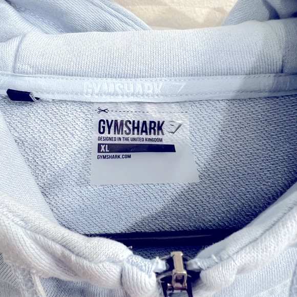 Gymshark - Full-Zip Hoodie - Light Blue - XL - Picture 6 of 7
